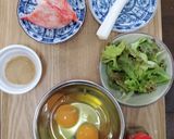 カニかまとレタスチャーハン作り方1写真