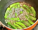 ごま油で青唐辛子とちりめんじやこの炒め煮作り方2写真