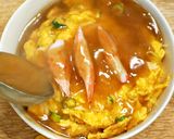 【再現レシピ】王将 天津飯、関西風あん作り方25写真