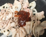 お弁当用☆豚コマと蓮根の梅炒め作り方5写真