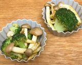 お弁当用☆しめじブロッコリーカレマヨ炒め作り方5写真