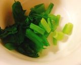 お野菜を摂取♪小松菜と揚げ玉のおにぎり作り方1写真