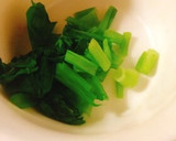 お野菜を摂取♪小松菜と揚げ玉のおにぎり作り方1写真