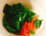 お野菜摂取♪小松菜人参おにぎり作り方1写真