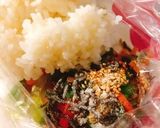 お野菜摂取♪小松菜人参おにぎり作り方2写真