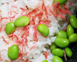 小エビと枝豆のおにぎり作り方1写真
