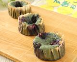 大豆パウダーのバタフライピー蒸しパン作り方5写真