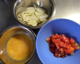 トマトと玉ねぎの卵炒め作り方1写真