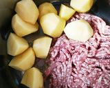 じゃがいもの味噌はちみつそぼろ煮作り方2写真