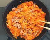 山椒香るシーチキンの人参しりしり☆作り方3写真