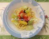 簡単!野菜たっぷりカラフル冷製パスタ作り方3写真