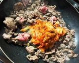 ガツンと！牛肉ときゅうりでキムチ炒め☆作り方4写真