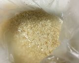 ポリ袋で作る、玄米のソラマメご飯作り方1写真
