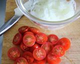 トマトツナ玉ねぎそうめん作り方1写真