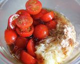 トマトツナ玉ねぎそうめん作り方3写真