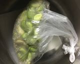 ポリ袋で作る、玄米のソラマメご飯作り方5写真