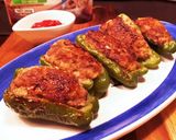 オートミールで美味しい！ピーマンの肉詰め作り方9写真