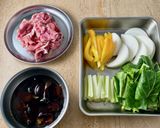 *豚肉と野菜のあんかけ炒め*作り方1写真