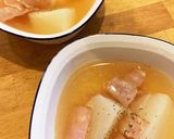 簡単！えのきとベーコンのスープ作り方6写真