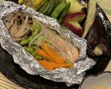 鮭のホイル蒸し（焼き）胡麻味噌タレ作り方3写真