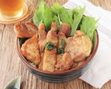 厚切り豚ロースのシソしょう油丼作り方4写真