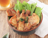 厚切り豚ロースのシソしょう油丼作り方4写真