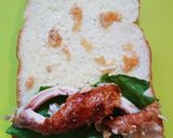 息子軽食♪コストコチキンロールサンド18作り方3写真