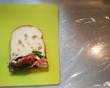 息子軽食♪コストコチキンロールサンド18作り方4写真