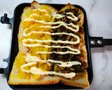 高菜とたくあんのホットサンド作り方3写真