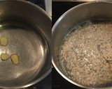 大根と舞茸と挽き肉のネギ味噌煮作り方2写真