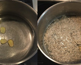 大根と舞茸と挽き肉のネギ味噌煮作り方2写真
