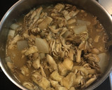 大根と舞茸と挽き肉のネギ味噌煮作り方4写真