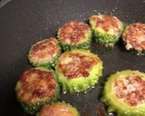 冷めても美味しい☆分厚いゴーヤの肉詰め作り方4写真