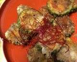 冷めても美味しい☆分厚いゴーヤの肉詰め作り方5写真