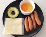 アボカドとウインナーのそば粉のガレット作り方1写真