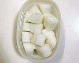 【離乳食初期】レンジで大根ペースト作り方1写真