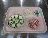ベジ♪豚肉となすのレンジで重ね蒸し作り方1写真