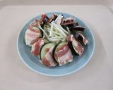 ベジ♪豚肉となすのレンジで重ね蒸し作り方3写真