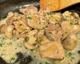 鶏肉とマッシュルームのクリーム煮作り方4写真