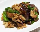 なすとピーマンの豚肉甘味噌炒め作り方8写真