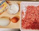 【肉汁爆発】チーズデミの巨大ハンバーグ作り方1写真