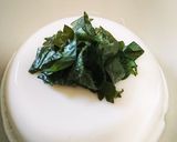 お酒のつまみに～塩漬け大葉としらすの冷奴作り方3写真