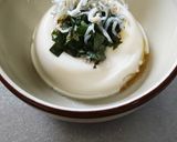 お酒のつまみに～塩漬け大葉としらすの冷奴作り方4写真