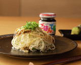 和えるだけ！海苔の佃煮の冷製ビーフン作り方4写真