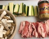 簡単!ズッキーニと牛肉とメンマの中華炒め作り方1写真