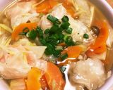 野菜タップリ海老ワンタンスープ作り方6写真