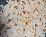 お弁当★シャキシャキれんこんタラコバター作り方1写真