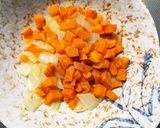 豆腐バーグ入南蛮漬け味豚こま乗せドーム蒸作り方3写真