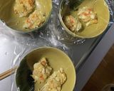 豆腐バーグ入南蛮漬け味豚こま乗せドーム蒸作り方5写真