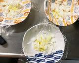 豆腐バーグ入南蛮漬け味豚こま乗せドーム蒸作り方6写真
